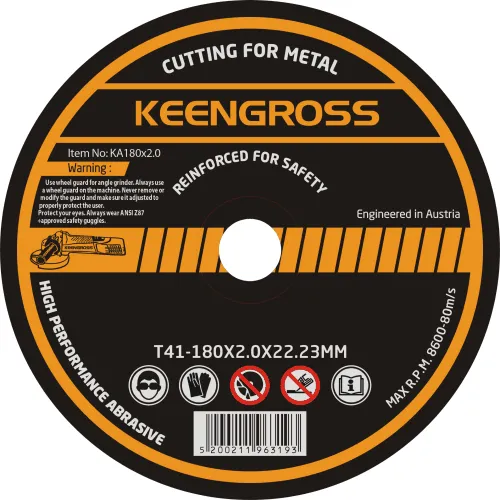 Keengross - მეტალის საჭრელი დისკი 180X2.0X22.23MM
