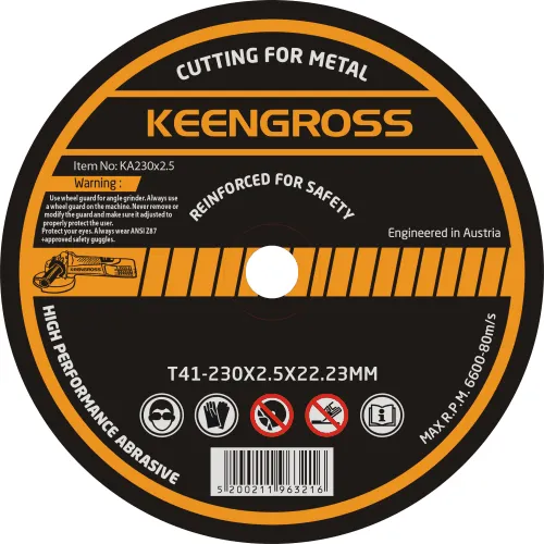 Keengross - მეტალის საჭრელი დისკი 230X2.5X22.23MM