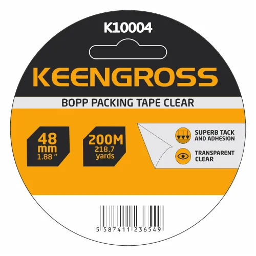 Keengross - წებვადი ლენტი გამჭვირვალე 48mm X 200m 