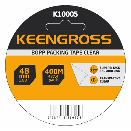 Keengross - წებვადი ლენტი გამჭვირვალე 48mm X 400m 