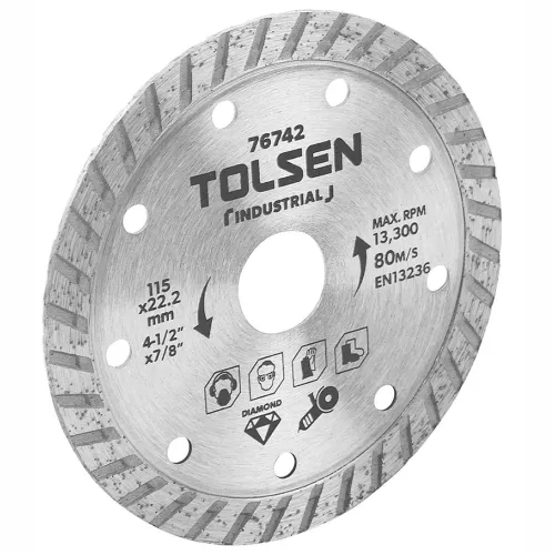 TOLSEN TOL451-76747 მეტლახის საჭრელი დისკი 230X22.2mm 10mm