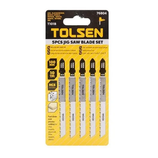 TOLSEN TOL689-76804 ელ.ხერხის საცვლელი პირები 5ც.-იანი T101B