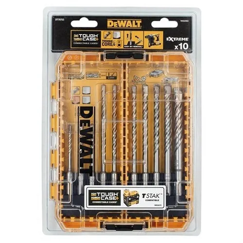 Dewalt DT70753-QZ პერფორატორის პირების 10ც ნაკრები