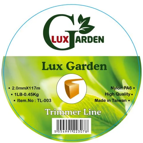 Lux Garden TL-003 ტრიმერის ძუა 2.0mmX117m,Square