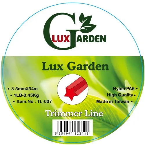 Lux Garden TL-007 ტრიმერის ძუა 3.5mmX54m,Star