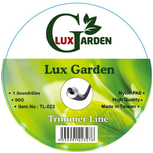 Lux Garden TL-023 ტრიმერის ძუა 1.6mmx40m  round duoline
