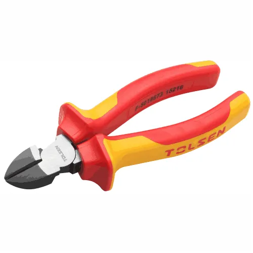 TOLSEN TOL735-38126 VDE ბრტყელტუჩა მკვნეტარა მეტალის, რეზინის სახელურით 160MM.6 