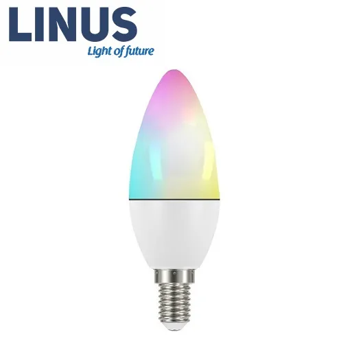 LINUS Lin74 Smart candle RGBW BLE+WiFi 5W